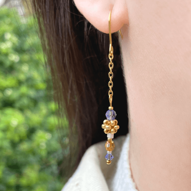 Boucles d’oreilles Kalia chainette
